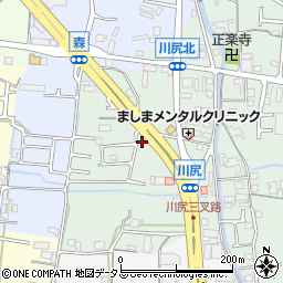 和歌山県岩出市川尻38-1周辺の地図