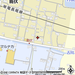 香川県木田郡三木町鹿伏114周辺の地図