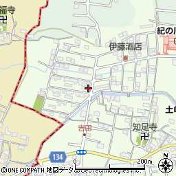 和歌山県岩出市吉田92-6周辺の地図