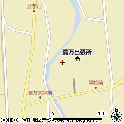 美祢市役所　嘉万学校給食共同調理場周辺の地図