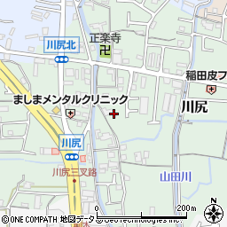 和歌山県岩出市川尻288-1周辺の地図