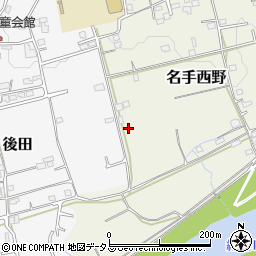 和歌山県紀の川市名手西野周辺の地図