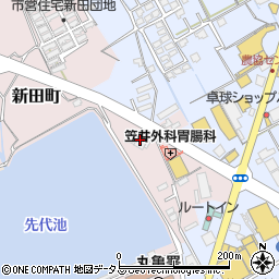 香川県丸亀市新田町21-1周辺の地図