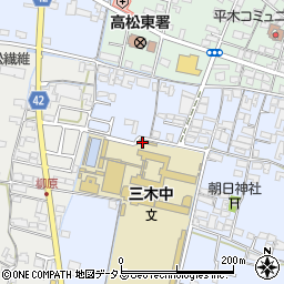 香川県木田郡三木町氷上22-2周辺の地図