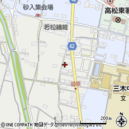 香川県木田郡三木町田中96-1周辺の地図