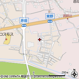 和歌山県紀の川市東野2-4周辺の地図