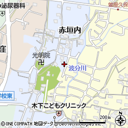 和歌山県岩出市赤垣内103-6周辺の地図