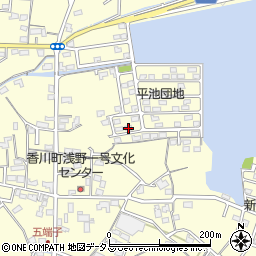 香川県高松市香川町浅野345-10周辺の地図