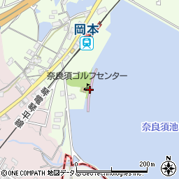 奈良須ゴルフセンター周辺の地図
