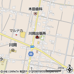 川岡コミュニティセンター周辺の地図