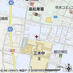 香川県木田郡三木町氷上22周辺の地図
