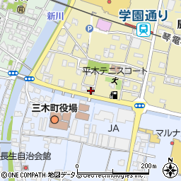 平木郵便局周辺の地図
