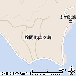 香川県三豊市詫間町志々島周辺の地図