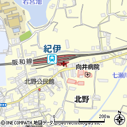 和歌山バス那賀株式会社　紀伊駅前乗車券発売所周辺の地図