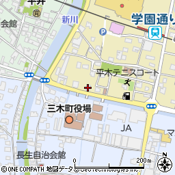 三木タクシーケアセンター周辺の地図