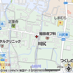 和歌山県岩出市川尻240周辺の地図