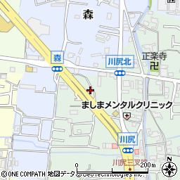 和歌山県岩出市川尻17-8周辺の地図