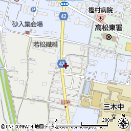 香川県木田郡三木町田中112周辺の地図