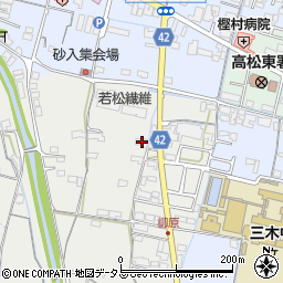 香川県木田郡三木町田中133周辺の地図