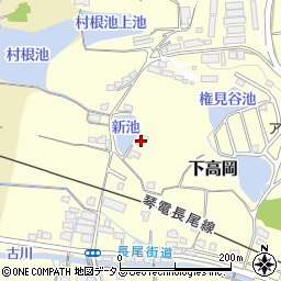 香川県木田郡三木町下高岡2633周辺の地図