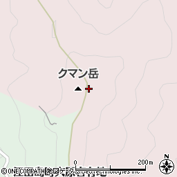 クマン岳周辺の地図