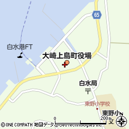 大崎上島町役場　本庁建設課周辺の地図