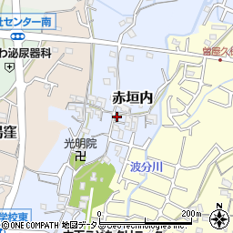 和歌山県岩出市赤垣内74-1周辺の地図