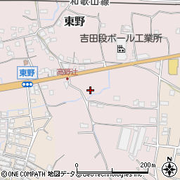 和歌山県紀の川市東野109-3周辺の地図