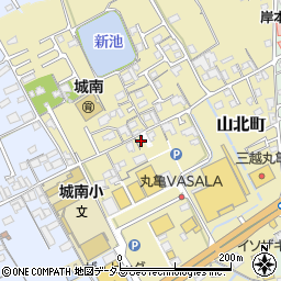 香川県丸亀市山北町124周辺の地図