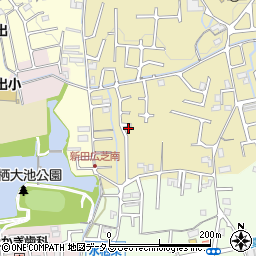 和歌山県岩出市新田広芝76周辺の地図