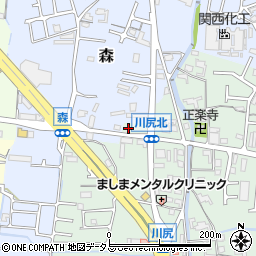 和歌山県岩出市川尻6-17周辺の地図