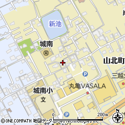 香川県丸亀市山北町243周辺の地図