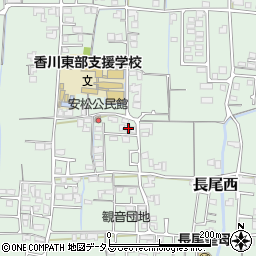 香川県さぬき市長尾西600-10周辺の地図