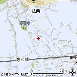 和歌山県和歌山市弘西464周辺の地図