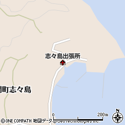 三豊市志々島出張所周辺の地図