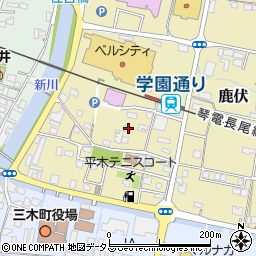 香川県木田郡三木町鹿伏284周辺の地図