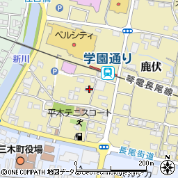 香川県木田郡三木町鹿伏280-4周辺の地図