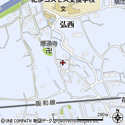 和歌山県和歌山市弘西472周辺の地図