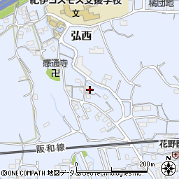 和歌山県和歌山市弘西463周辺の地図