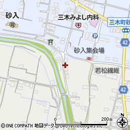 香川県木田郡三木町田中183周辺の地図