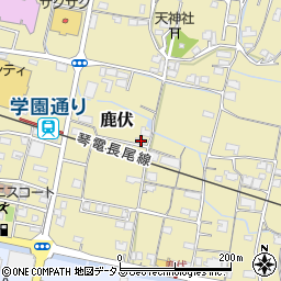 香川県木田郡三木町鹿伏182周辺の地図