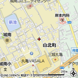 香川県丸亀市山北町132周辺の地図
