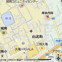 香川県丸亀市山北町133周辺の地図