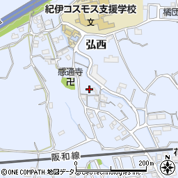 和歌山県和歌山市弘西471周辺の地図