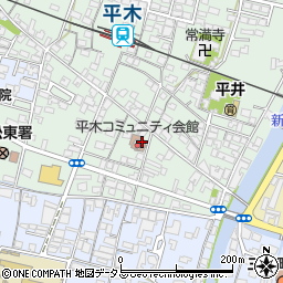 三木町役場　平木コミュニティ会館周辺の地図