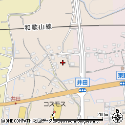 和歌山県紀の川市井田周辺の地図