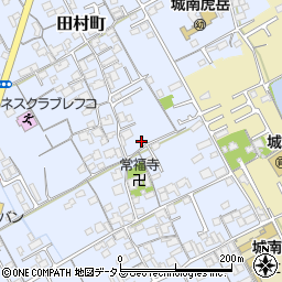 香川県丸亀市田村町周辺の地図