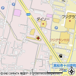 イエローハット高松十川店周辺の地図