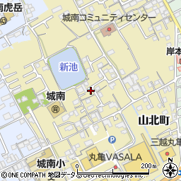 香川県丸亀市山北町234周辺の地図