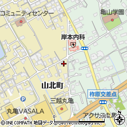 香川県丸亀市山北町92周辺の地図